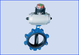 PNEUMATIC ACTUATOR WITH BUTTERFLY VALVE